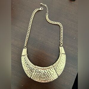 Gold plated statement necklace